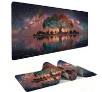 Tappetino Mouse XXL 600 x 300 mm - Tappetino Mouse Gaming albero stellare Mousepad - Controllo Preciso del Mouse Migliora la Velocità e la Precisione - Tenuta Stabile - Accessori Scrivania h-1235