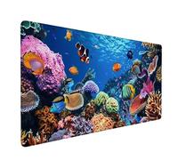 Tappetino Mouse XXL 600 x 300 mm - Tappetino Mouse Gaming Animali Marini Mousepad - Controllo Preciso del Mouse Migliora la Velocità e la Precisione - Tenuta Stabile - Accessori Scrivania y-502