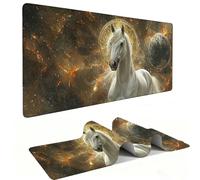 Tappetino Mouse XXL 600 x 300 mm - Tappetino Mouse Gaming cavallo stellare Mousepad - Controllo Preciso del Mouse Migliora la Velocità e la Precisione - Tenuta Stabile - Accessori Scrivania h-1227