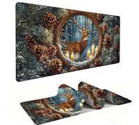 Tappetino Mouse XXL 600 x 300 mm - Tappetino Mouse Gaming Cervo Pinocchio Mousepad - Controllo Preciso del Mouse Migliora la Velocità e la Precisione - Tenuta Stabile - Accessori Scrivania h-1107