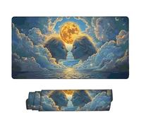 Tappetino Mouse XXL 600 x 300 mm- Tappetino Mouse Gaming Dea della Luna Mousepad- Controllo Preciso Migliora la Velocità e la Precisione- Tenuta Stabile- Lavabile- Accessori Scrivania i-930