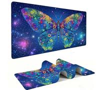 Tappetino Mouse XXL 600 x 300 mm - Tappetino Mouse Gaming farfalla stellare Mousepad - Controllo Preciso del Mouse Migliora la Velocità e la Precisione - Tenuta Stabile - Accessori Scrivania h-1223