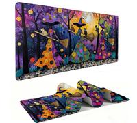 Tappetino Mouse XXL 600 x 300 mm - Tappetino Mouse Gaming La strega della luna Mousepad - Controllo Preciso del Mouse Migliora la Velocità e la Precisione - Tenuta Stabile - Accessori Scrivania h-1385