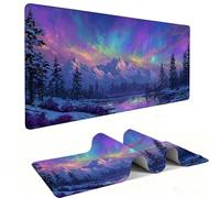 Tappetino Mouse XXL 600 x 300 mm - Tappetino Mouse Gaming montagne stellare Mousepad - Controllo Preciso del Mouse Migliora la Velocità e la Precisione - Tenuta Stabile - Accessori Scrivania h-1234