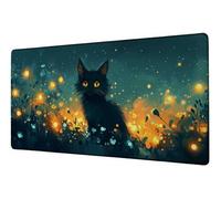 Tappetino Mouse XXL 600x300 mm Mouse Pad Cielo Stellato Sottomano Scrivania Gatto Mousepad Accessori Gaming Desk Mat Migliorare Precisione Tappetini Gaming, per Ufficio Computer Lavoro Gioco D-597