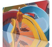 Tappetino Mouse XXL 600x300x3 mm, Grande Tappetino Mouse Gaming Giallo con Motivo, Scale Desk Mat Mousepad Gaming per PC, MacBook, laptop, Migliora Precisione e Velocità per Ufficio, Giocatori l-3160