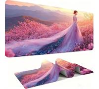 Tappetino Mouse XXL, 600x300x3mm Tappetino Mouse Gaming, Mouse Pad con Base in Gomma Antiscivolo, Impermeabile Mousepad, Mouse Pad Grande con Bordi Cuciti Scorrimento Facile （Donna Sexy） j0xk-110