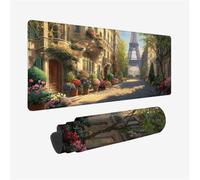 Tappetino Mouse XXL 600x300x3mm, Torre Eiffel Tappetino Mouse, Architettura Tappetino Scrivania Superficie Speciale, Migliora la Precisione Mousepad Accessori impermeabile e Antiscivolo per PC, Laptop