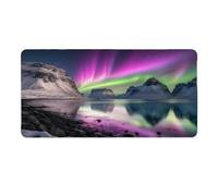 Tappetino Mouse XXL 70 x 30 cm Tappetino Scrivania Gaming Grande, Impermeabile Base in Gomma Antiscivolo, con Bordi Cuciti Mouse Pad, Scrivania Gaming Accessori Tappeto Mouse (Aurora) I-543