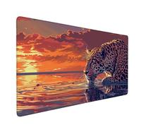 Tappetino Mouse XXL 700 x 400 mm - Tappetino Mouse Gaming Animali Leopardi Mousepad - Controllo Preciso del Mouse Migliora la Velocità e la Precisione - Tenuta Stabile - Accessori Scrivania y-326