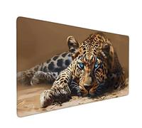 Tappetino Mouse XXL 700 x 400 mm - Tappetino Mouse Gaming Animali Leopardi Mousepad - Controllo Preciso del Mouse Migliora la Velocità e la Precisione - Tenuta Stabile - Accessori Scrivania y-350