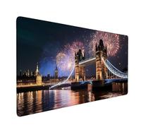 Tappetino Mouse XXL 700 x 400 mm - Tappetino Mouse Gaming Il Tower Bridge Londra Mousepad - Controllo Preciso del Mouse Migliora la Velocità e la Precisione - Tenuta Stabile - Accessori Scrivania y783