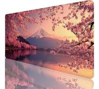 Tappetino Mouse XXL 700 x 400 x 4 mm, Rosa Tappetino Mouse Lavabile, Monte Fuji Mouse Pad Accessori Gaming, con Base in Gomma Antiscivolo Sottomano Scrivania per Lavoro, Ufficio, Regalo Uomo l-6395