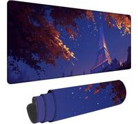 Tappetino Mouse XXL 700 x 400 x 4 mm, Viola Tappetino Mouse Gaming Lavabile, Torre Eiffel Mousepad Accessori Scrivania, con Base in Gomma Antiscivolo Mousepad XXL per Lavoro Ufficio Regalo Uomo w-1083