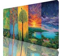 Tappetino Mouse XXL 700x300x3 mm, Verde Tappetino Mouse Lavabile, Albero Della Vita Mouse Pad Accessori Gaming, con Base in Gomma Antiscivolo Sottomano Scrivania per Ufficio, Casa, Regalo Uomo l-3826