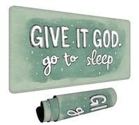 Tappetino Mouse XXL 700x300x3mm Mouse Pad Gaming, Grandi Dimensioni, Maggiore Precisione e Velocità, Base in Gomma Antiscivolo, Tappetino Scrivania con Bordi Cuciti (Il Verde Va A Dormire) L#L1080