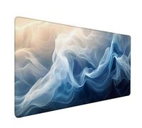 Tappetino Mouse XXL 700x300x3mm, Tappetino Mouse Sogno Mousepad Blu Sottomano Scrivania con Bordi Cuciti, Impermeabile Accessori Gaming con Base in Gomma Antiscivolo per Ufficio, Gaming -lsy26033O