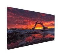 Tappetino Mouse xxl 70x30x0.3cm Impermeabile Tappetino Gaming Escavatore per Tastiera Mouse Wireless Pc Portatile, Mousepad Paesaggio Cucire Bordi Base in Gomma Antiscivolo, Regalo Uomo model-3443