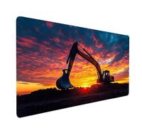 Tappetino Mouse xxl 70x30x0.3cm Impermeabile Tappetino Gaming Escavatore per Tastiera Mouse Wireless Pc Portatile, Mousepad Nuvola Cucire Bordi Base in Gomma Antiscivolo, Accessori Scrivania model5203