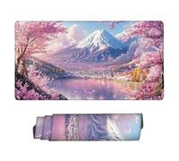 Tappetino Mouse XXL 80 x 40 cm - Tappetino Mouse Gaming Giappone Monte Fuji Mousepad - Controllo Preciso Migliora la Velocità e la Precisione - Tenuta Stabile - Lavabile - Accessori Scrivania b-731
