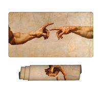 Tappetino Mouse XXL 80 x 40 cm - Tappetino Mouse Gaming La mano di Dio Mousepad - Controllo Preciso Migliora la Velocità e la Precisione - Tenuta Stabile - Lavabile - Accessori Scrivania b-789