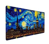 Tappetino Mouse XXL 800 x 300 mm - Tappetino Mouse Gaming Città Vista Notturna Mousepad - Controllo Preciso del Mouse Migliora la Velocità e la Precisione - Tenuta Stabile - Accessori Scrivania y-198