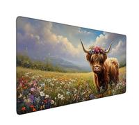 Tappetino Mouse XXL 800 x 300 mm - Tappetino Mouse Gaming Fiori Altopiano Mousepad - Controllo Preciso del Mouse Migliora la Velocità e la Precisione - Tenuta Stabile - Accessori Scrivania y-607