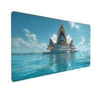 Tappetino Mouse XXL 800 x 400 mm Australia Mousepad Teatro dell'Opera di Sydney Tappetino Mouse Gaming con Bordi Cuciti e Antiscivolo Mousepad XXL Accessori Scrivania Ufficio per Gaming, PC p4237
