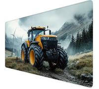 Tappetino Mouse XXL 800 x 400 mm, Tappetino Mouse grigio, Impermeabile trattore Scrivania Desk Mat con Bordi Cuciti e Base in Gomma Antiscivolo per Scrivania Computer, Laptop, Regalo Uomo F1-830