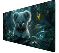 Tappetino Mouse XXL 800 x 400 x 3 MM, Tappetino Mouse nero, Impermeabile animale Scrivania Desk Mat con Bordi Cuciti e Base in Gomma Antiscivolo per Scrivania Computer, Laptop, Regalo Uomo F1-272