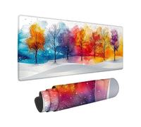 Tappetino Mouse XXL 800 x 400mm, Colore Tappetino Scrivania Albero Design, Moderno Mouse Pad con Base in Gomma Antiscivolo Accessori Scrivania, Waterproof Mousepad per PC, Lapto, Regalo -zzg2505HX
