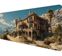Tappetino Mouse XXL 800x300x3mm,Architettura Tappetino Mouse Couleur Design a Fantasia, Mousepad con Base in Gomma Antiscivolo, Bordi Cuciti Lavabile Mousepad XXL, Gaming Accessori Scrivania I-7096