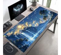 Tappetino Mouse XXL 800x300x3mm, Lavabile, Cielo Blu Accessori Gaming, con Base in Gomma Antiscivolo per Lavoro Ufficio, Regalo Uomo PjY2683 B-D