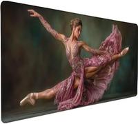 Tappetino Mouse XXL 800x300x3mm Tappetino Mouse Donna, Gaming MousePad Ballarecon Base in Gomma Antiscivolo, Cuciture Rinforzate Mousepad XXL per Tastiera Lavabile per Accessori Scrivania G-FA53