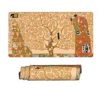 Tappetino Mouse XXL 900 x 300 mm Grande Tappetino per Mouse Il Klimt, Mousepad Gaming Donna Sottomano Scrivania, Migliora la Precisione, Superficie Liscio, Misura Grande, Ufficio Accessori U-487