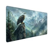 Tappetino Mouse XXL 900 x 400 mm - Tappetino Mouse Gaming Animali Aquile Mousepad - Controllo Preciso del Mouse Migliora la Velocità e la Precisione - Tenuta Stabile - Accessori Scrivania y-347