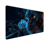 Tappetino Mouse XXL 900 x 400 mm - Tappetino Mouse Gaming Animali Leopardi Mousepad - Controllo Preciso del Mouse Migliora la Velocità e la Precisione - Tenuta Stabile - Accessori Scrivania y-327