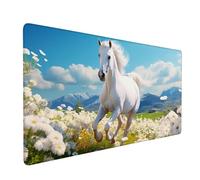 Tappetino Mouse XXL 900 x 400 mm - Tappetino Mouse Gaming Fiori Cavallo Mousepad - Controllo Preciso del Mouse Migliora la Velocità e la Precisione - Tenuta Stabile - Accessori Scrivania - Regali y586