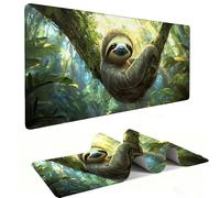 Tappetino Mouse XXL 900 x 400 mm - Tappetino Mouse Gaming foresta pigrizia Mousepad - Controllo Preciso del Mouse Migliora la Velocità e la Precisione - Tenuta Stabile - Accessori Scrivania h-985