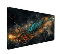Tappetino Mouse XXL 900 x 400 mm - Tappetino Mouse Gaming Piume Di Sogno Mousepad - Controllo Preciso del Mouse Migliora la Velocità e la Precisione - Tenuta Stabile - Accessori Scrivania y-839