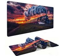 Tappetino Mouse XXL 900 x 400 mm - Tappetino Mouse Gaming treno Mousepad - Controllo Preciso del Mouse Migliora la Velocità e la Precisione - Tenuta Stabile - Lavabile - Accessori Scrivania h-560