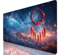 Tappetino Mouse XXL 900x400x4 mm Rosa Tappetino Scrivania Cacciatore Di Sogni Mousepad per PC e Tastiera, Tappeto Scrivania Antiscivolo, Migliora Precisione e Velocità, Desk Mat per Gaming W6-726
