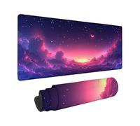Tappetino Mouse XXL 90x30 cm, Cielo Stellato Tappetino Scrivania Rosa Design, Moderno Mouse Pad con Base in Gomma Antiscivolo Accessori Scrivania, Waterproof Mousepad per PC, Lapto, Regalo -zzg2505QH