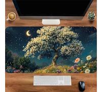 Tappetino Mouse XXL Albero della Notte 600x400x3mm, Tappetino mouse Gaming Antiscivolo Resistente, Grande Mousepad gaming, Migliora Precisione e Velocità, Adatto Ufficio, Casa, Tastiera