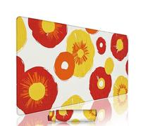 Tappetino Mouse xxl Astratto Mouse Pad Gaming Accessori Scrivania Grande Tappetino Tastiera e Compute 1400x600x3mm Sottomano Scrivania Fiore Pad PC Waterproof con Base in Gomma Antiscivolo w-6864