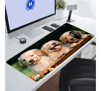Tappetino Mouse XXL Cane Animale 900x300x2 mm tappetino per il mouse da Gaming con Bordi Cuciti Tappetino Scrivania Antiscivolo Mouse Pad Grande per Ufficio e Casa