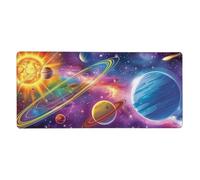 Tappetino Mouse XXL Colorato & Universo, 100 x 50 cm Decorazione G17
