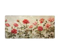 Tappetino Mouse XXL Fiore & Rosa, 80 x 30 cm Tappetino da Scrivania G529