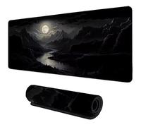 Tappetino Mouse XXL Gaming 1500x800x2mm Fiume Luna, Grande tappetino Scrivania, Superficie Liscia Migliora la Precisione e la Velocità, mouse pad per Computer, Laptop