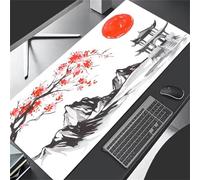 Tappetino Mouse XXL Gaming 800x300x2mm Collina Padiglione, Grande tappetino Scrivania, Superficie Liscia Migliora la Precisione e la Velocità, mouse pad per Computer, Laptop